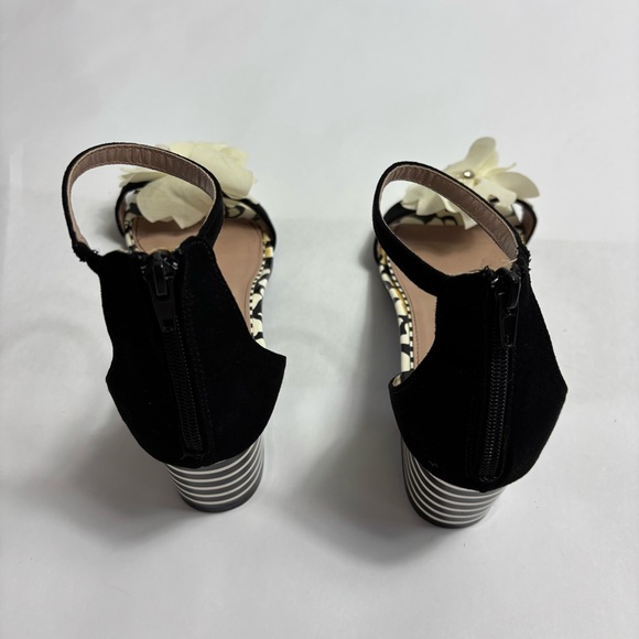 Betsey Johnson floral ankle strap heels - Picture 6 of 9